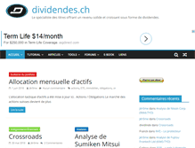 Tablet Screenshot of dividendes.ch